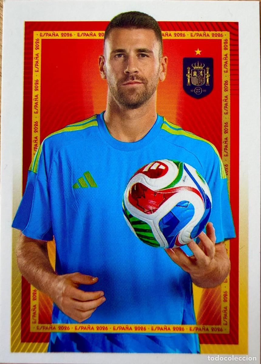 Figurine di Calcio: 09 9 UNAI SIMON SELECCION ESPA&Ntilde;OLA CARREFOUR ESPA&Ntilde;A 2026 26 STICKER SIN PEGAR PANINI