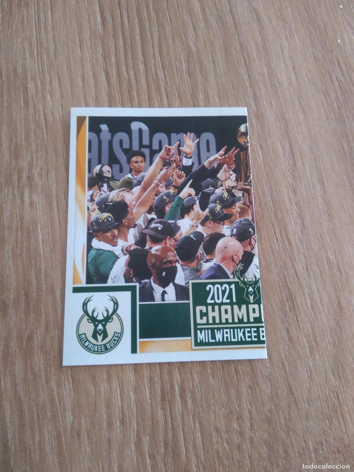 Cromos de Futebol: 81 CHAMPIONS MILWAUKEE BUCKS CROMO PANINI BASKET BALONCESTO 2021-2022 NBA 21-22