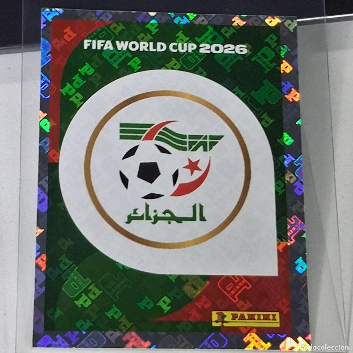 Cromos de Futebol: B12 ALG1 ALG 1 ESCUDO LOGO BADGE ARGELIA / ALGERIA MUNDIAL FIFA WORLD CUP 2026 STICKER PANINI