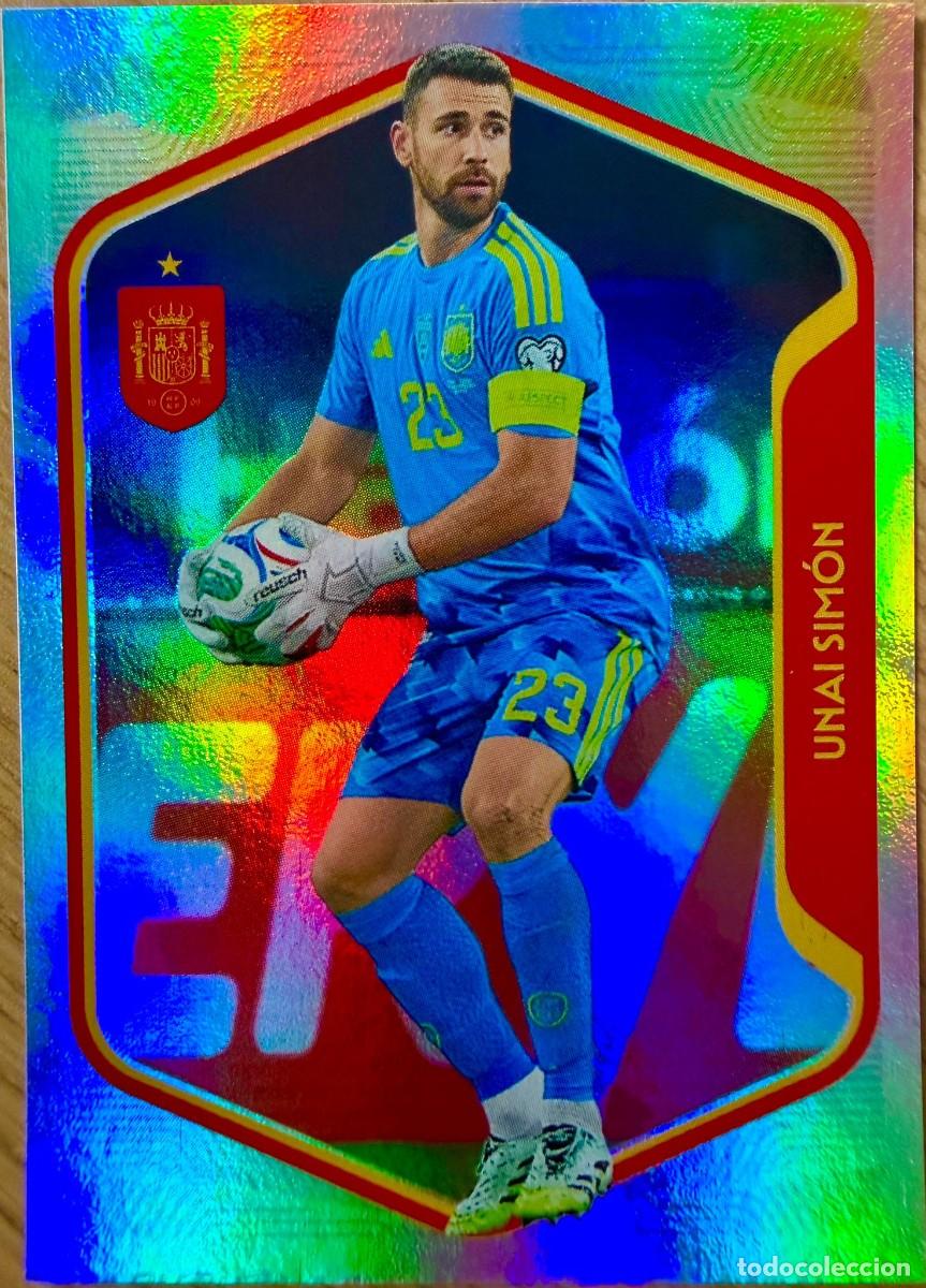 Cromos de Futebol: 10 UNAI SIMON BRILLANTE SELECCION ESPA&Ntilde;OLA CARREFOUR ESPA&Ntilde;A 2026 26 STICKER SIN PEGAR PANINI