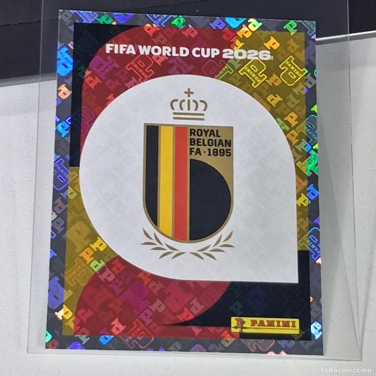 Cromos de Futebol: B12 BEL 1 BEL1 ESCUDO BELGICA BELGIUM MUNDIAL FIFA WORLD CUP 2026 STICKER PANINI