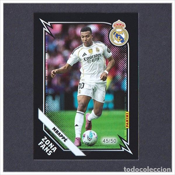 Cromos de Futebol: NUMERADA /50 PANINI CLUB 2025 2026 25 26 REAL MADRID MBAPPE KN 42 KN42 ZONA FANS KROMIX LIGA KO42