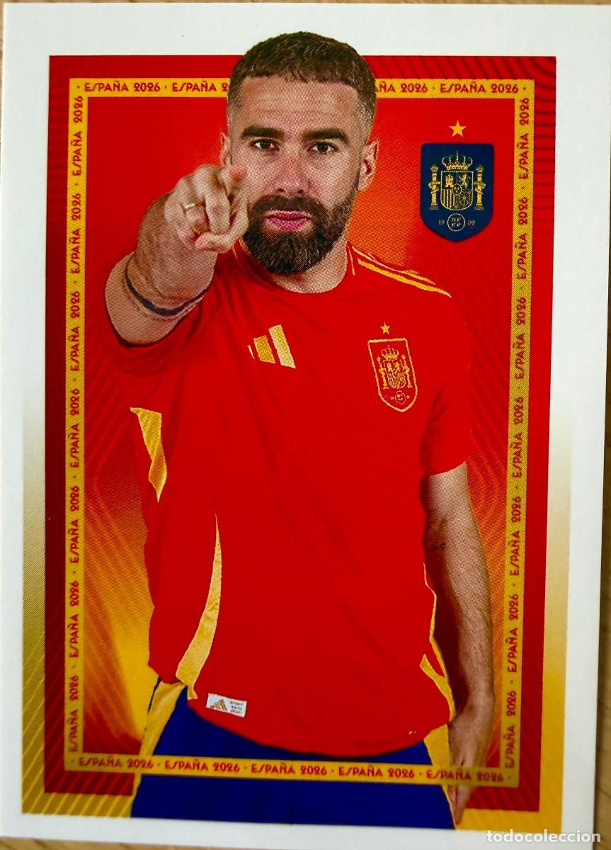 Cartes &agrave; collectionner de Football: 15 DANI CARVAJAL SELECCION ESPA&Ntilde;OLA CARREFOUR ESPA&Ntilde;A 2026 26 STICKER SIN PEGAR PANINI