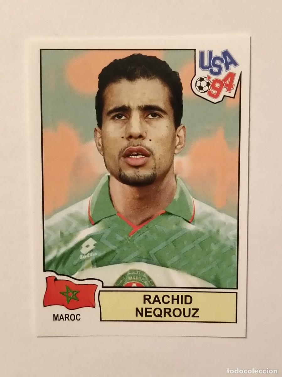 Cartes &agrave; collectionner de Football: RACHID NEQROUZ (MARRUECOS) MUNDIAL USA 94 PANINI