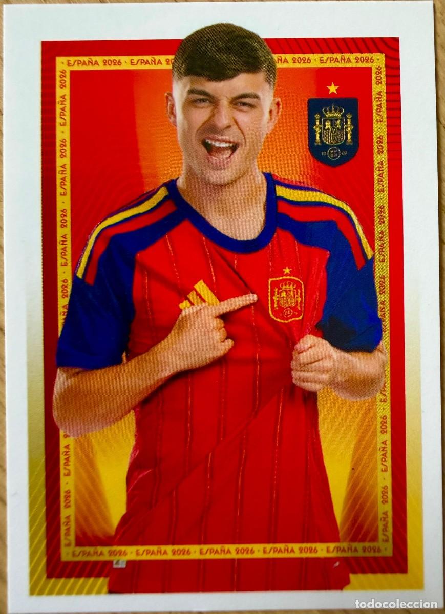 Cromos de F&uacute;tbol: 37 PEDRI SELECCION ESPA&Ntilde;OLA CARREFOUR ESPA&Ntilde;A 2026 26 STICKER SIN PEGAR PANINI