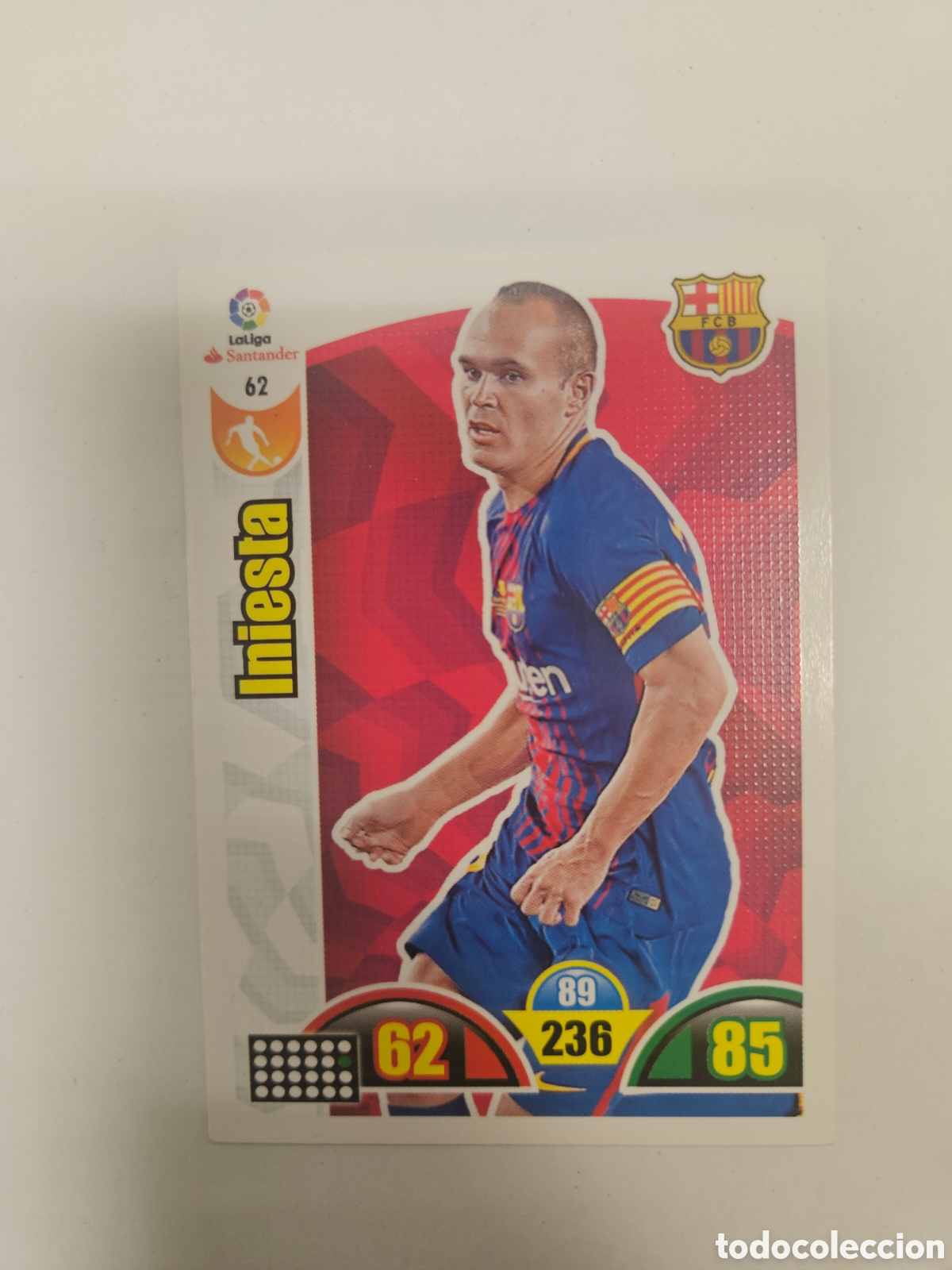 Cromos de F&uacute;tbol: 62 INIESTA BARCELONA 17 18 ADRENALYN XL 2017 2018