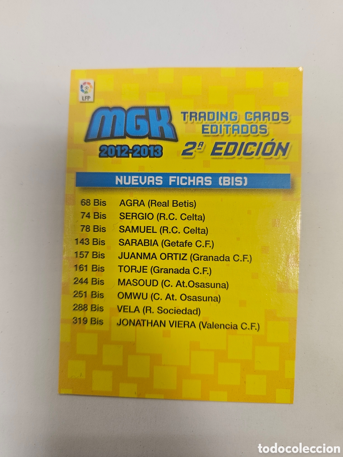 Cartes &agrave; collectionner de Football: &Iacute;NDICE 2 EDICION PANINI MEGACRACKS 2012-2013 12 13 CROMO CARTA