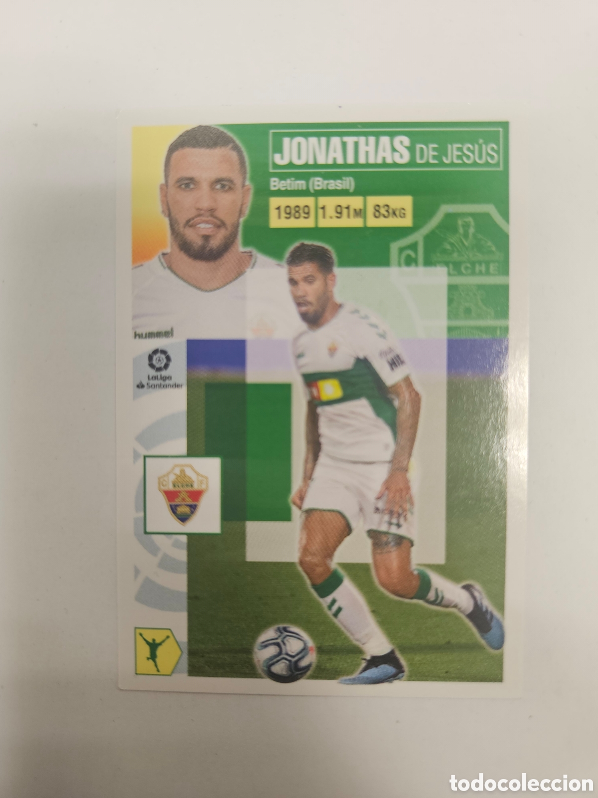 Cromos de F&uacute;tbol: 18 JONATHAS ELCHE LIGA ESTE 2020 2021 20 21