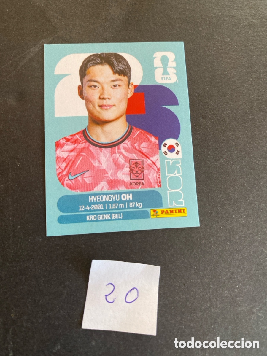 Cromos de F&uacute;tbol: Cromo Korea Mundial 2026 N* 20 nuevo
