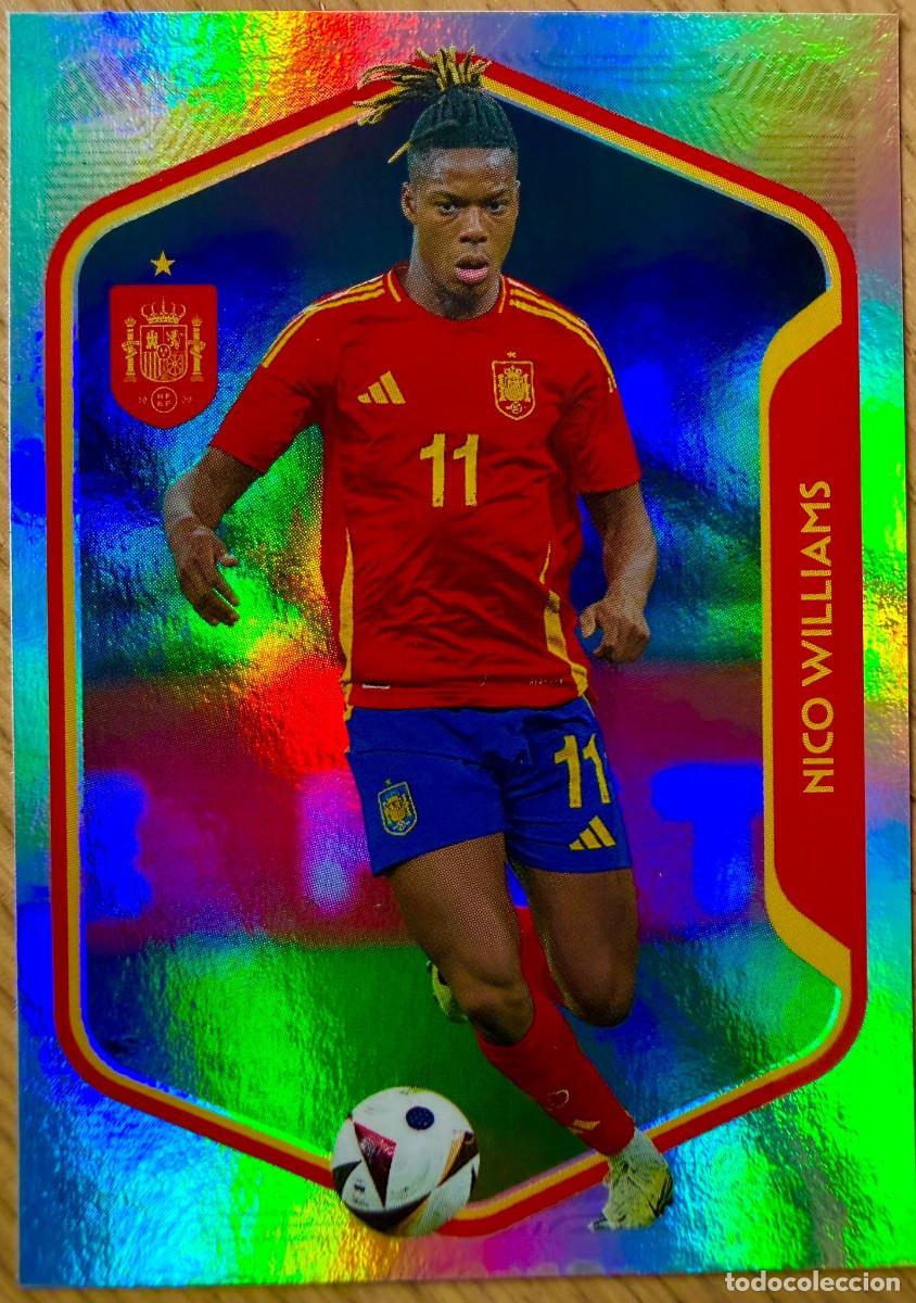 Cromos de F&uacute;tbol: 60 I&Ntilde;AKI WILLIAMS BRILLANTE SELECCION ESPA&Ntilde;OLA CARREFOUR ESPA&Ntilde;A 2026 26 STICKER SIN PEGAR PANINI