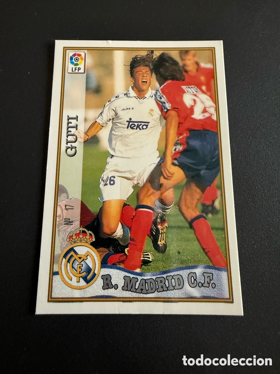 Football Stickers: MUNDICROMO 97/-98. n 17. GUTI