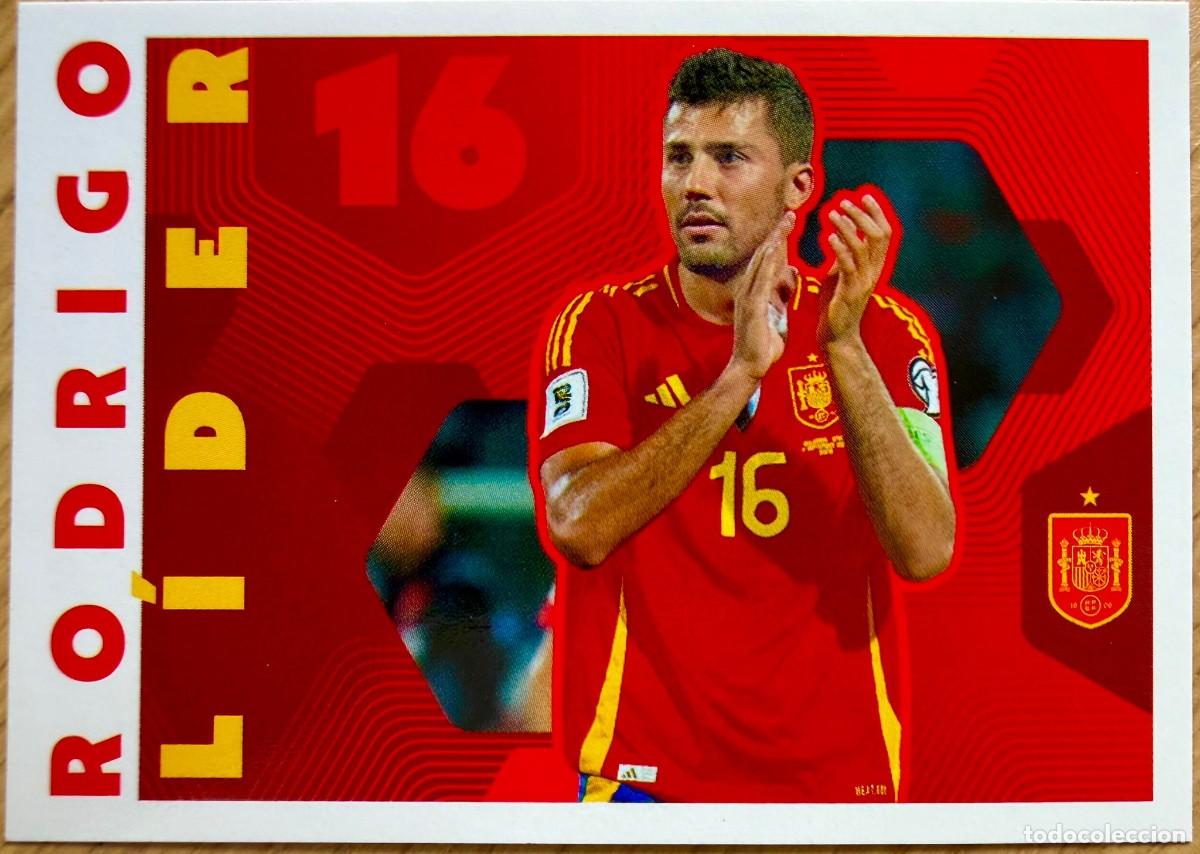 Football Stickers: 68 RODRIGO LIDER RODRI SELECCION ESPA&Ntilde;OLA CARREFOUR ESPA&Ntilde;A 2026 26 STICKER SIN PEGAR PANINI