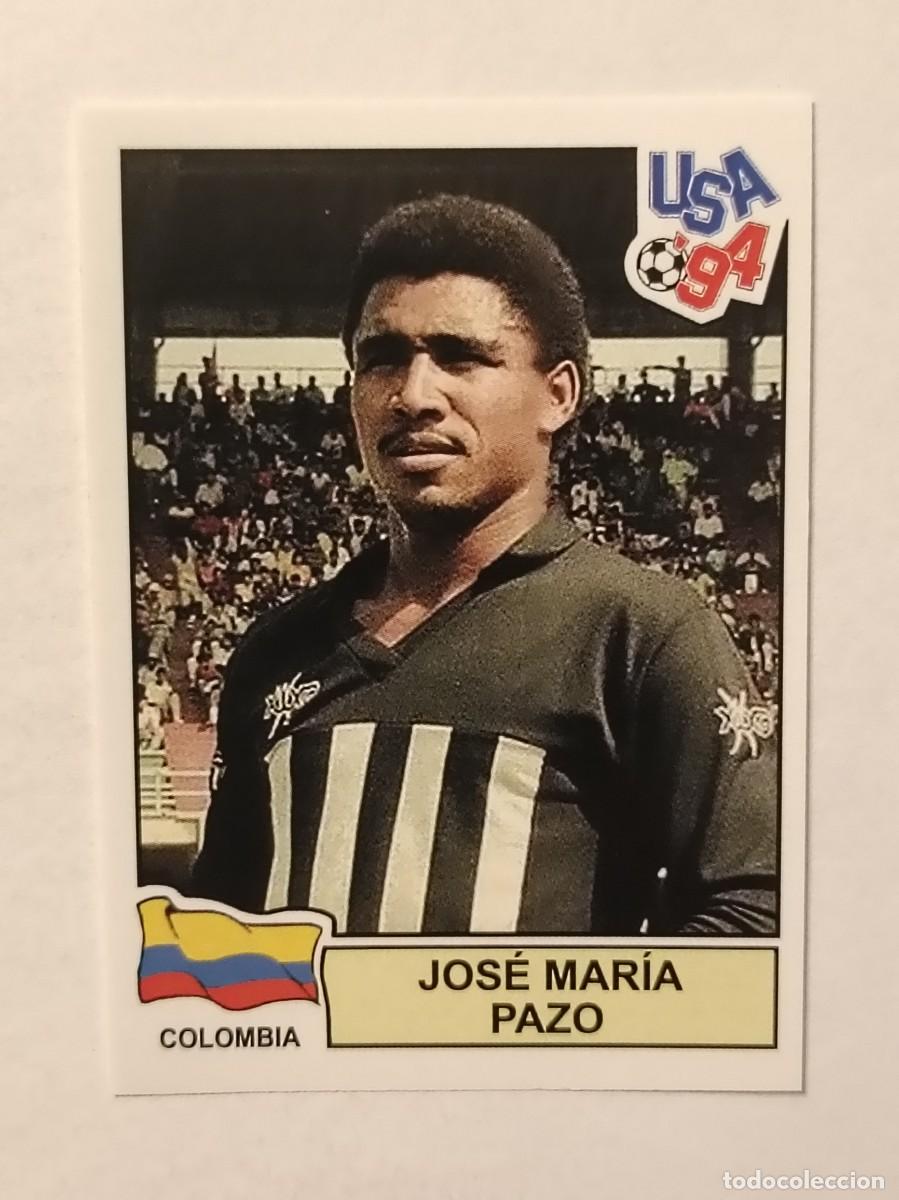 Football Stickers: JOSE MARIA PAZO (COLOMBIA) MUNDIAL USA 94 PANINI