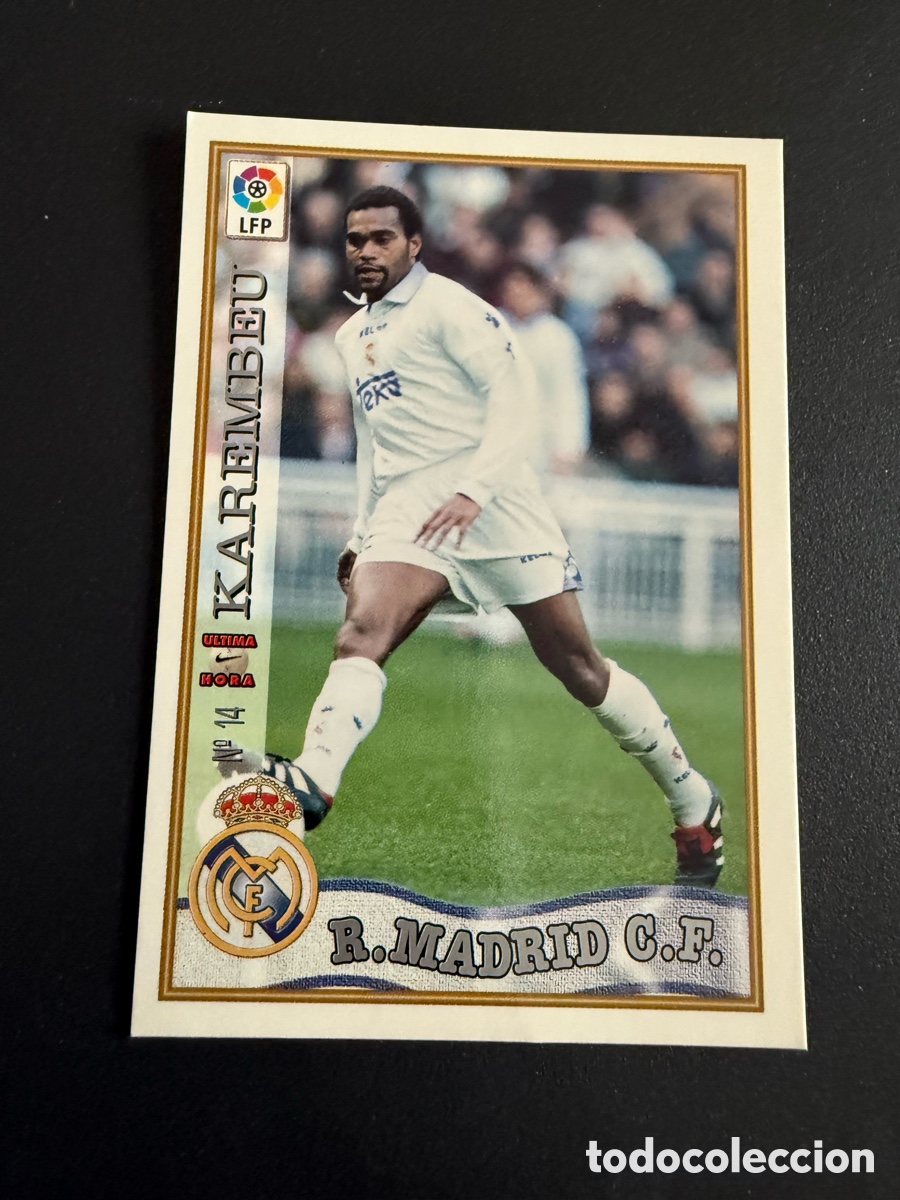 Football Stickers: MUNDICROMO 97-98. n 14. Ultima hora. KAREMBEU
