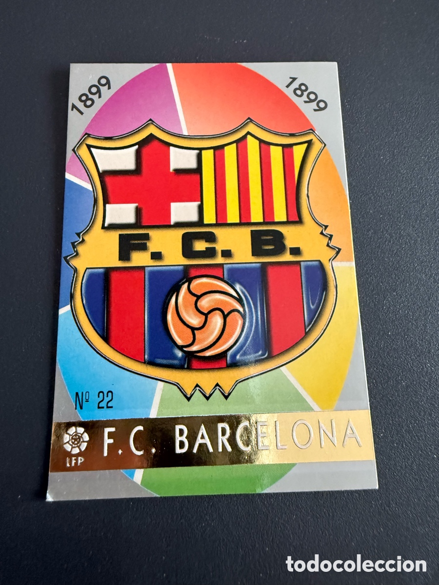 Cromos de F&uacute;tbol: MUNDICROMO 97-98. n 22. Escudo FC BARCELONA