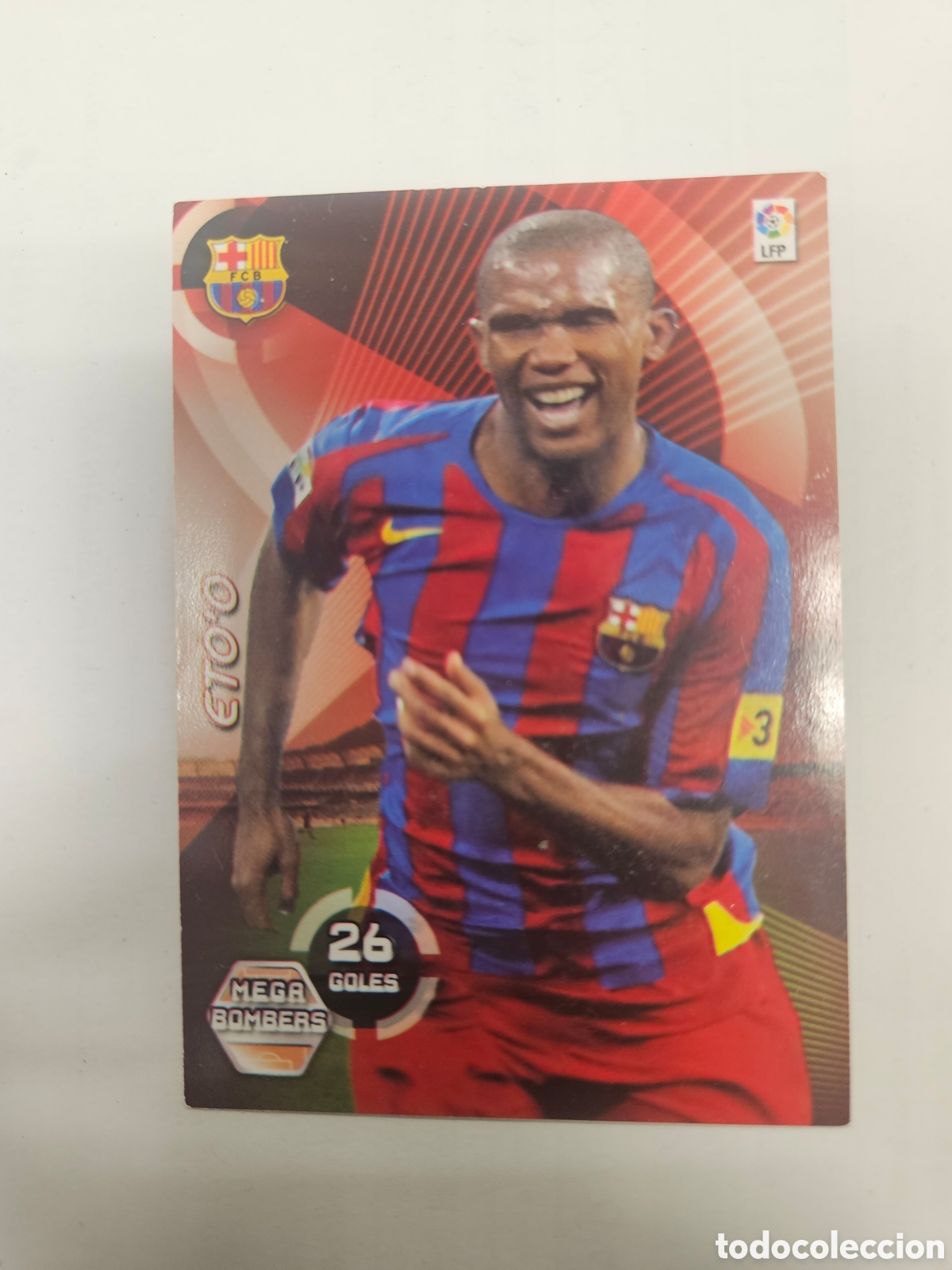 Fu&szlig;ball-Sticker: CROMO CARTA 388 ETO'O ETOO MEGA BOMBERS F.C. BARCELONA CROMOS MEGACRACKS 2006 2007 06 07 MGK
