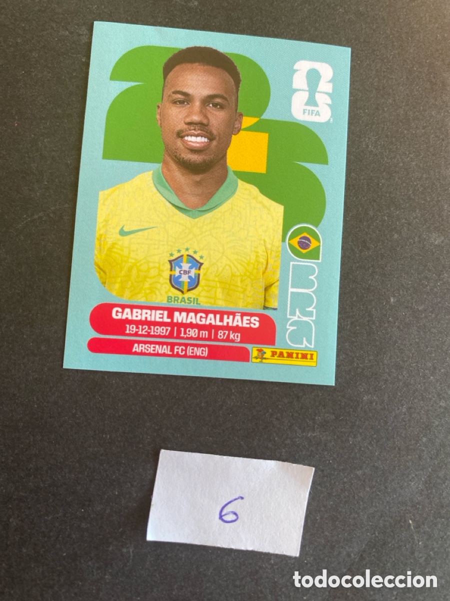 Fu&szlig;ball-Sticker: Cromo Brasil Mundial 2026 N* 6 nuevo