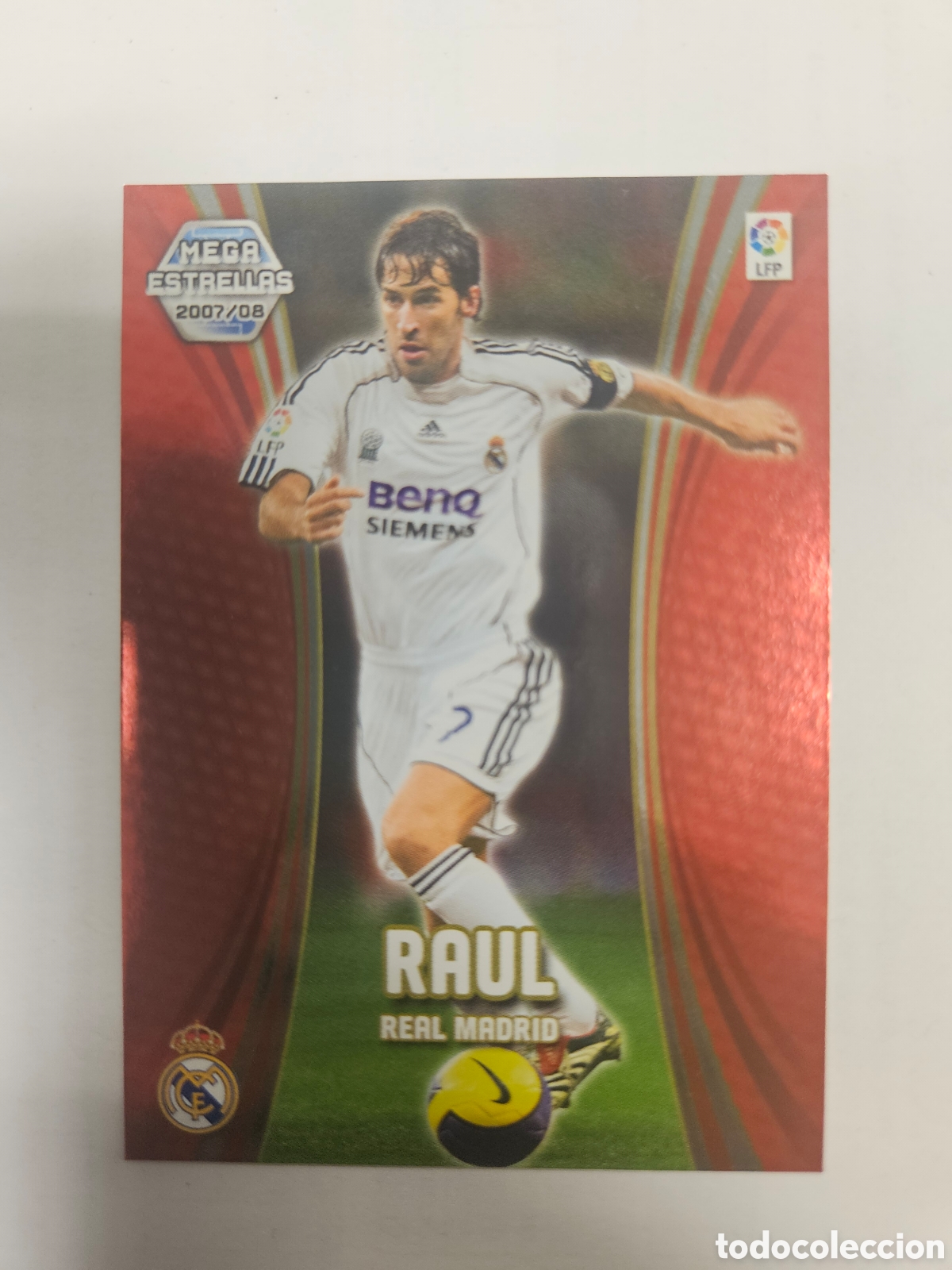 Cromos de F&uacute;tbol: RAUL REAL MADRID MEGA ESTRELLAS 381 PANINI MEGACRACKS 2007 2008 07 08