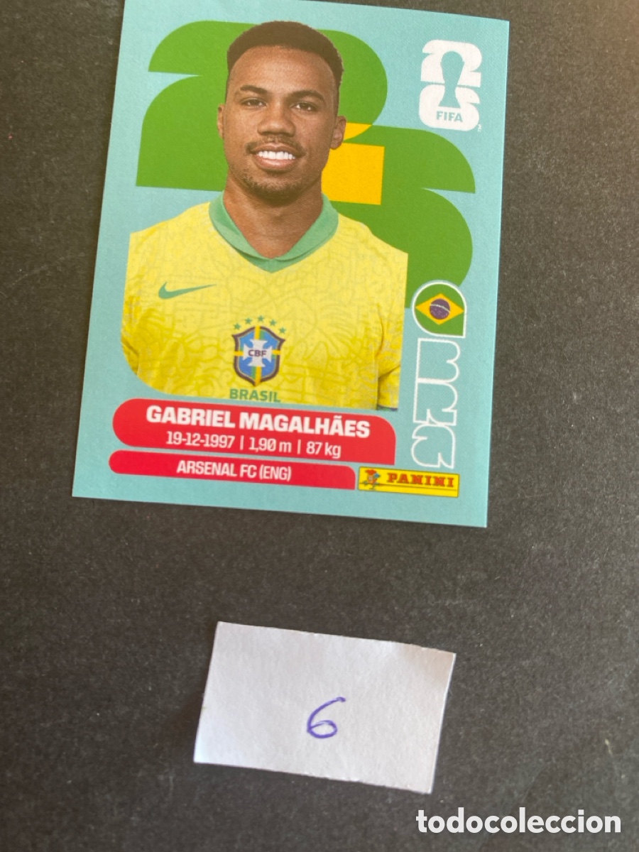 Cromos de F&uacute;tbol: Cromo Brasil Mundial 2026 N* 6 nuevo