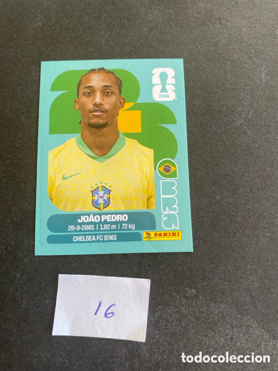 Cromos de F&uacute;tbol: Cromo Brasil Mundial 2026 N* 16 nuevo