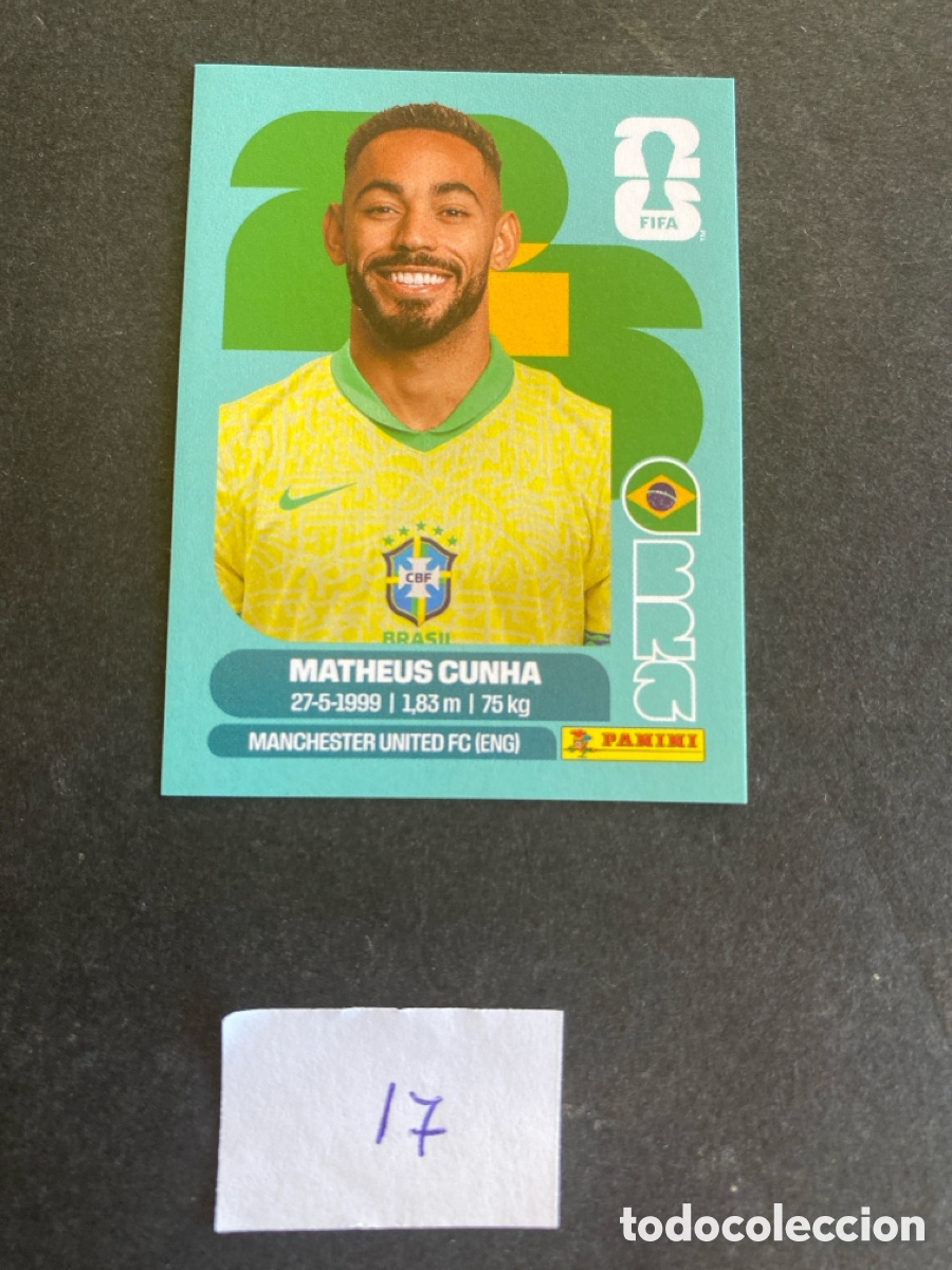 Cromos de F&uacute;tbol: Cromo Brasil Mundial 2026 N* 17 nuevo