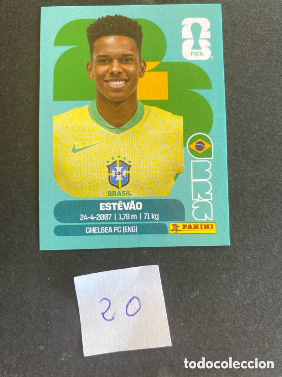 Cromos de F&uacute;tbol: Cromo Brasil Mundial 2026 N* 20 nuevo