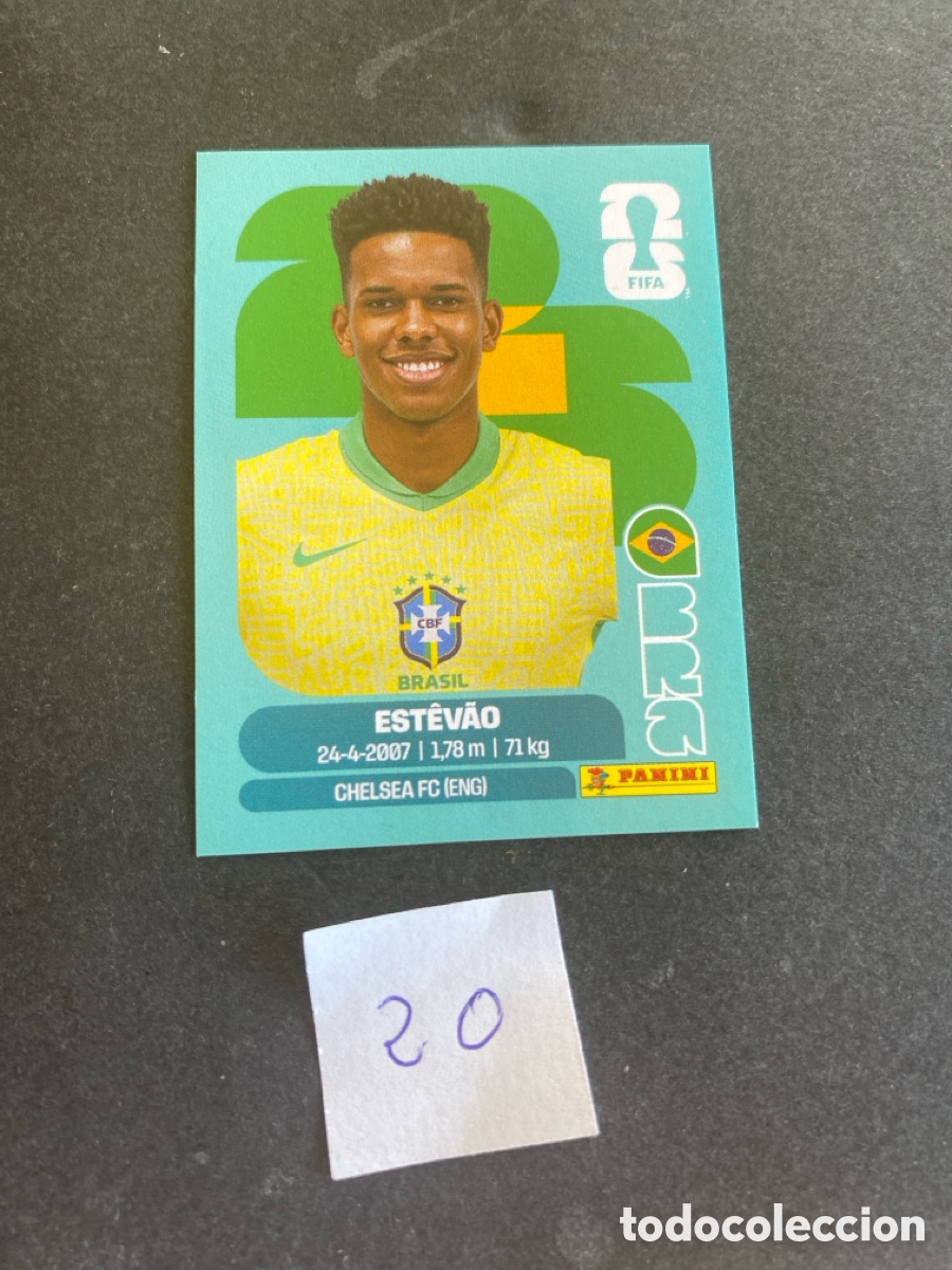 Cromos de F&uacute;tbol: Cromo Brasil Mundial 2026 N* 20 nuevo