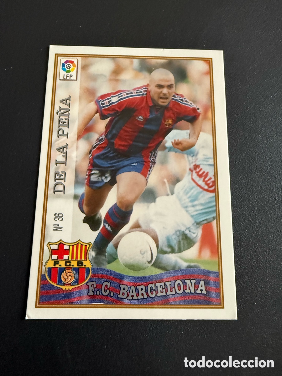 Cromos de F&uacute;tbol: MUNDICROMO 97-98. n 36. DE LA PE&Ntilde;A