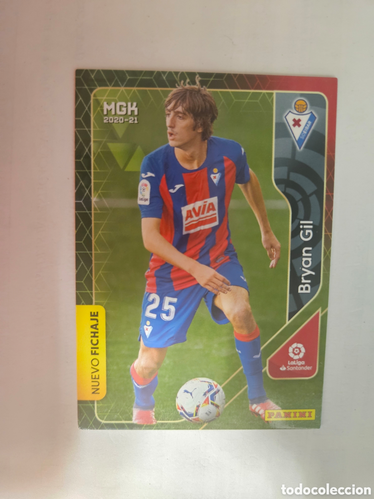 Cromos de F&uacute;tbol: CROMO DE FUTBOL NUMERO 470 BRYAN GIL EIBAR NUEVO FICHAJE MGK 2020 2021 PANINI MEGACRACKS