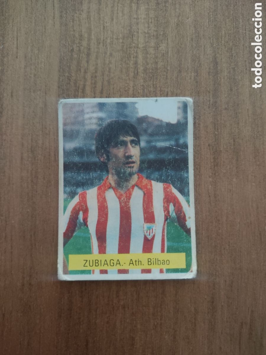 Cartes &agrave; collectionner de Football: Fini 75 76 sin pegar dep&oacute;sito MU Athletic Bilbao Zubiaga desgastado