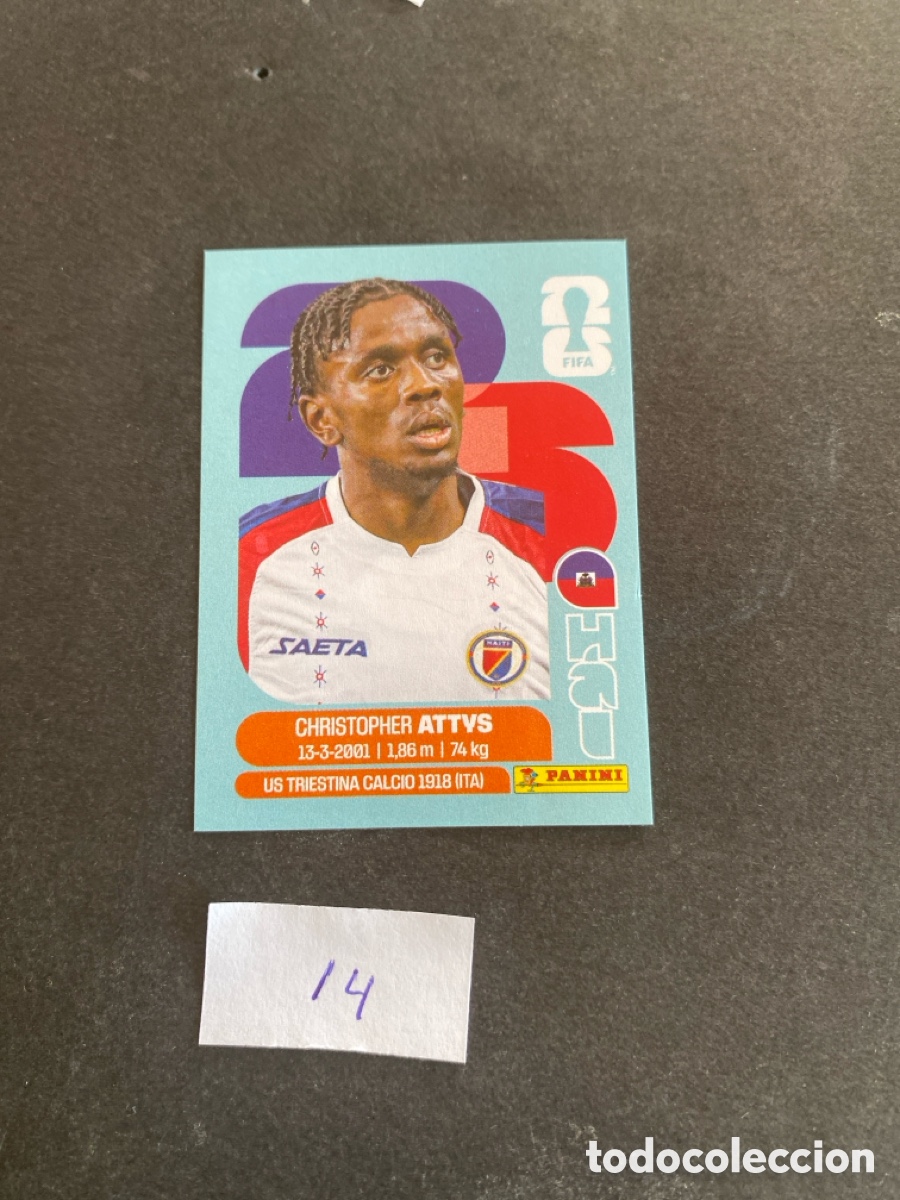 Cromos de F&uacute;tbol: Cromo Haiti Mundial 2026 N* 14 nuevo