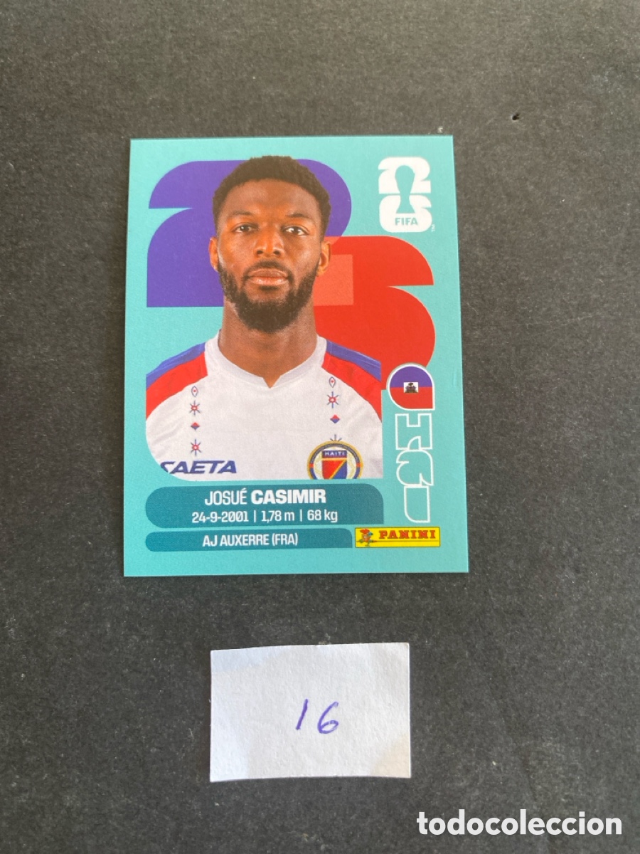 Cromos de F&uacute;tbol: Cromo Haiti Mundial 2026 N* 16 nuevo