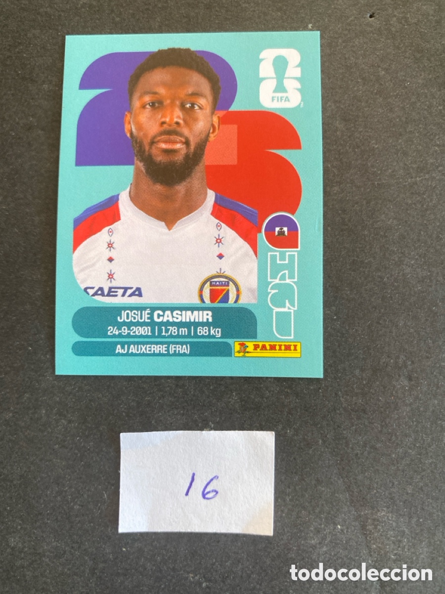 Cromos de F&uacute;tbol: Cromo Haiti Mundial 2026 N* 16 nuevo