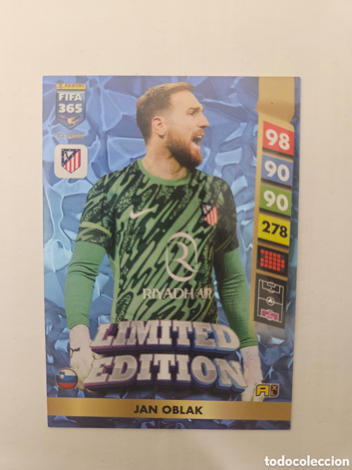 Cromos de F&uacute;tbol: OBLAK AT MADRID ADRENALYN 2024 2025 FIFA 365 CROMO FUTBOL 24 25 - LIMITED EDITION