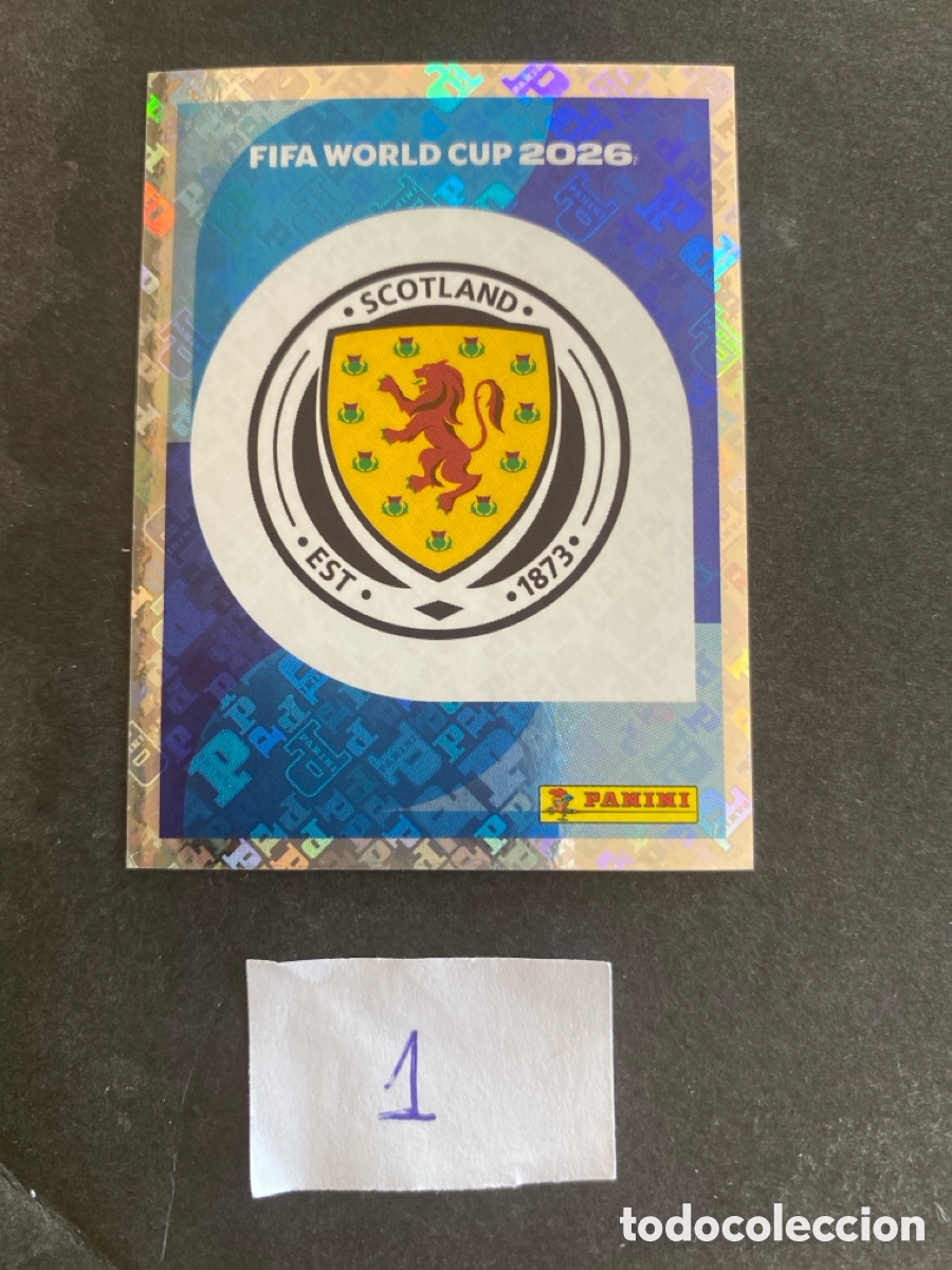 Cromos de F&uacute;tbol: Cromo Escocia Mundial 2026 N* 1 nuevo