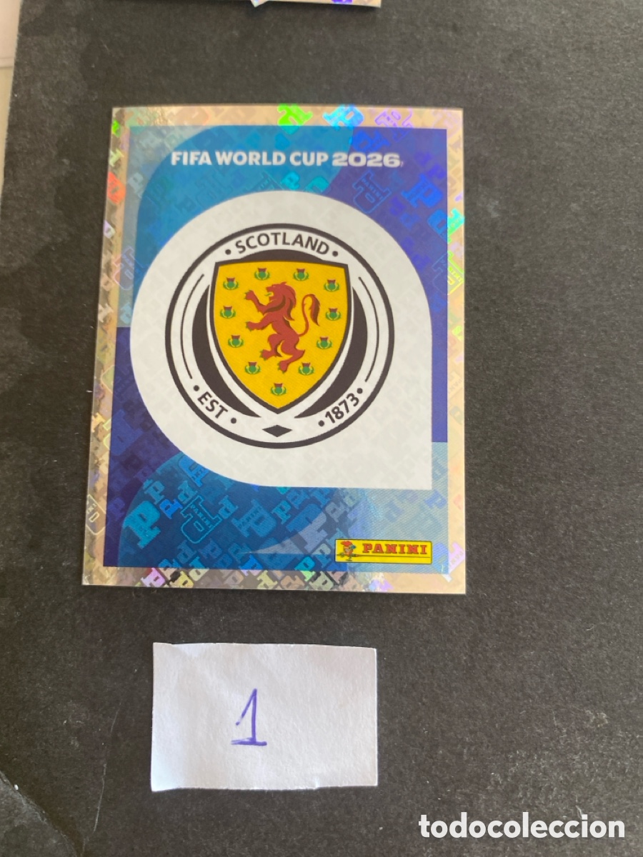 Cromos de F&uacute;tbol: Cromo Escocia Mundial 2026 N* 1 nuevo