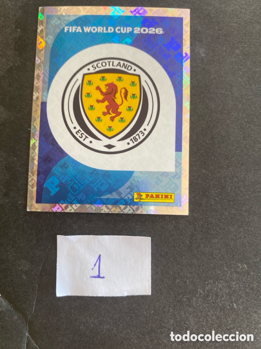 Cromos de F&uacute;tbol: Cromo Escocia Mundial 2026 N* 1 nuevo