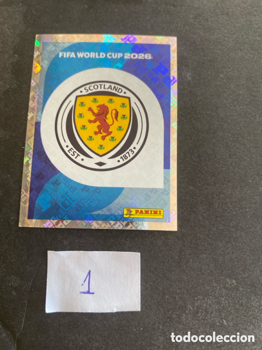 Cromos de F&uacute;tbol: Cromo Escocia Mundial 2026 N* 1 nuevo