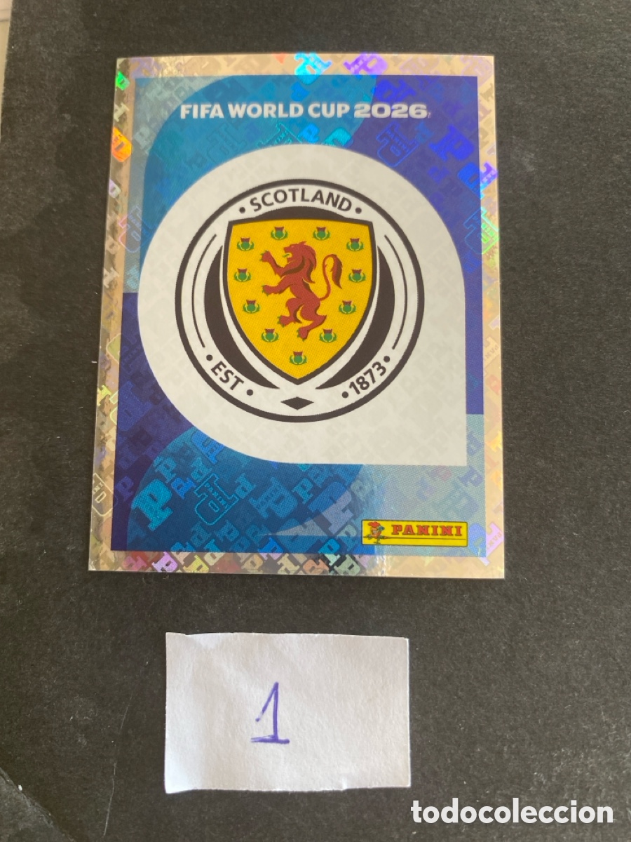Cromos de F&uacute;tbol: Cromo Escocia Mundial 2026 N* 1 nuevo