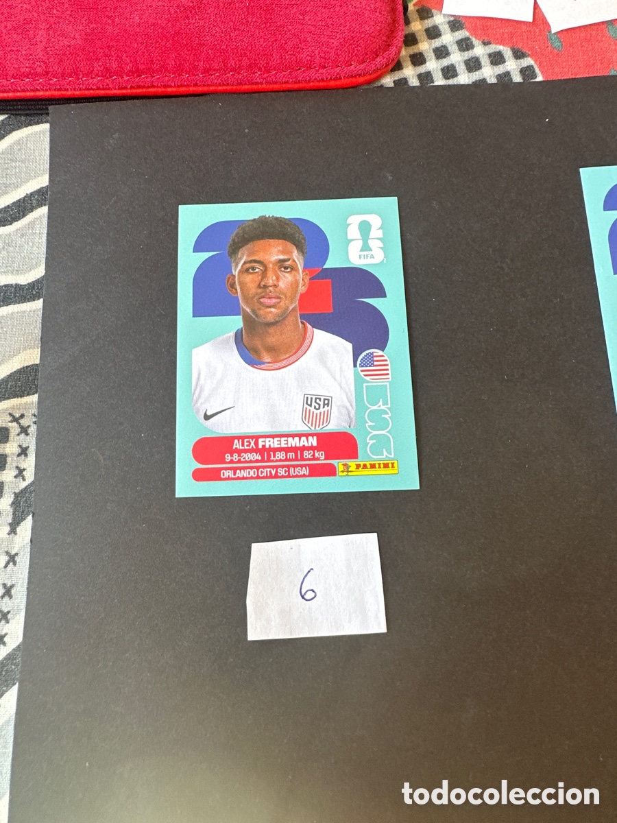Cromos de F&uacute;tbol: Cromo de USA mundial 2026, numero 6, nuevo