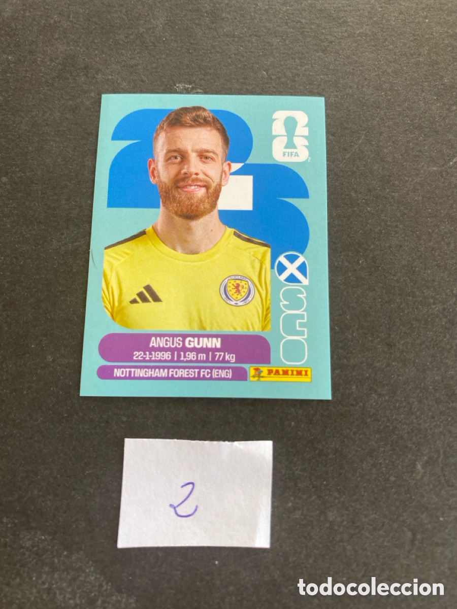 Cromos de F&uacute;tbol: Cromo Escocia Mundial 2026 N* 2 nuevo