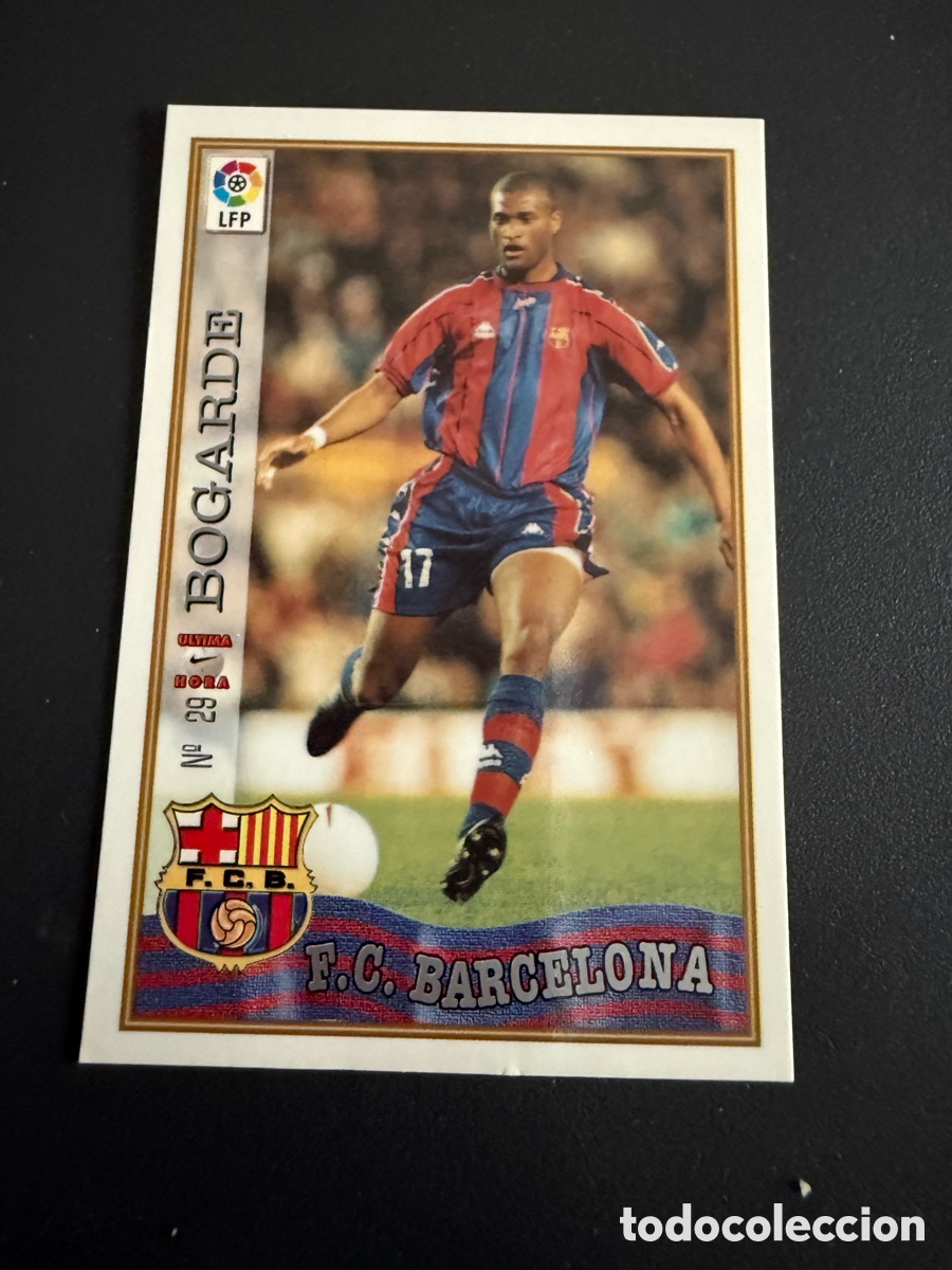 Cromos de F&uacute;tbol: MUNDICROMO 97-98. n 29. Ultima hora. BOGARDE