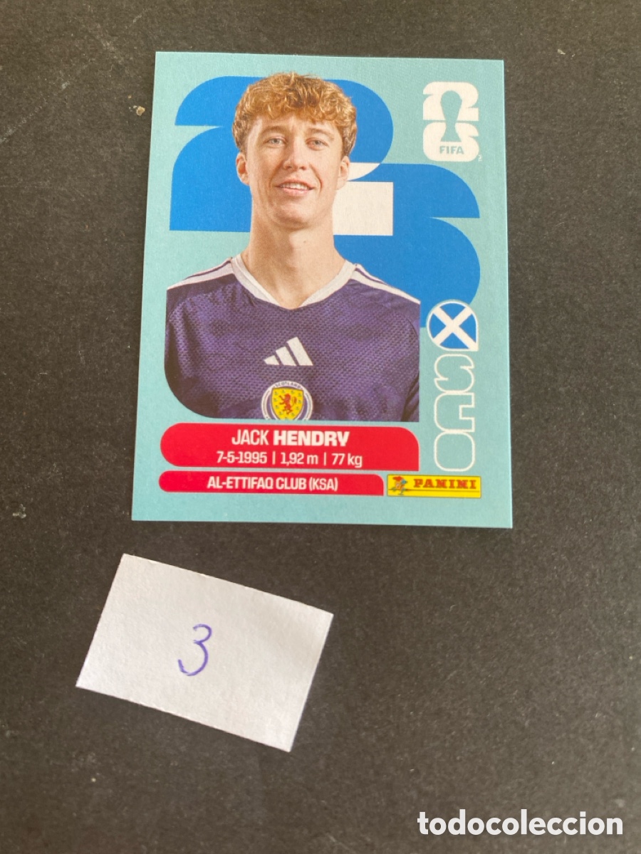 Cromos de F&uacute;tbol: Cromo Escocia Mundial 2026 N* 3 nuevo