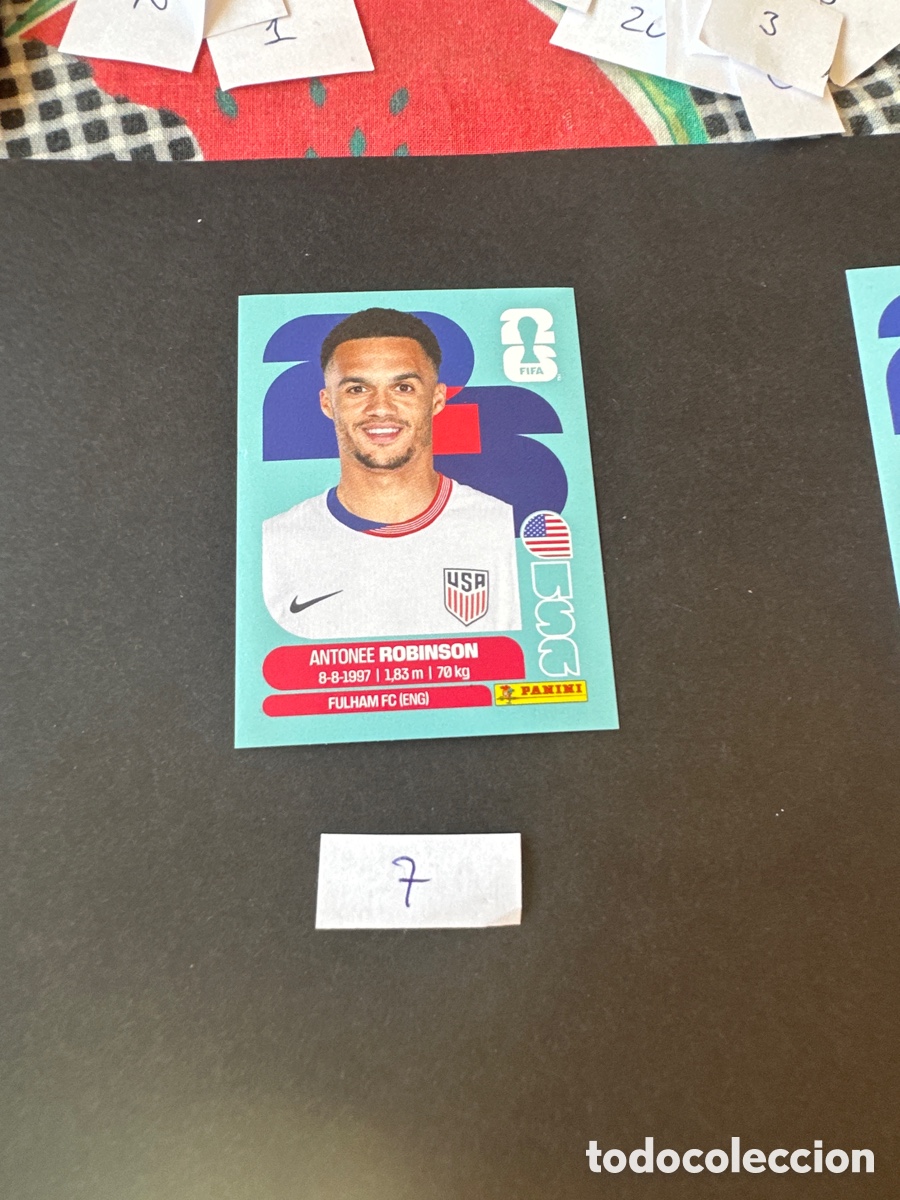 Cromos de F&uacute;tbol: Cromo de USA mundial 2026, numero 7, nuevo
