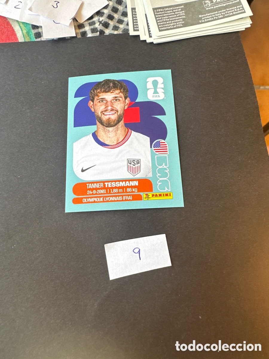 Cromos de F&uacute;tbol: Cromo de USA mundial 2026, numero 9, nuevo