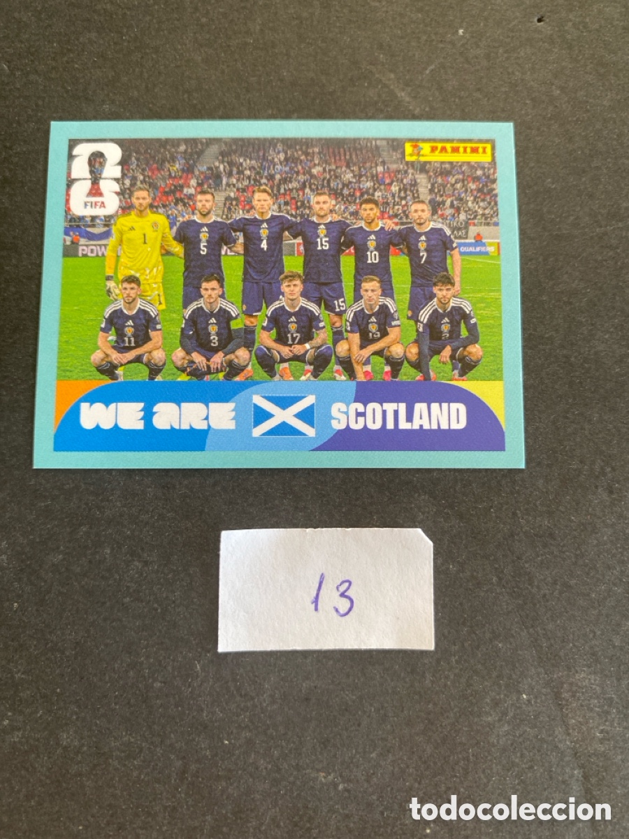 Cromos de F&uacute;tbol: Cromo Escocia Mundial 2026 N* 13 nuevo