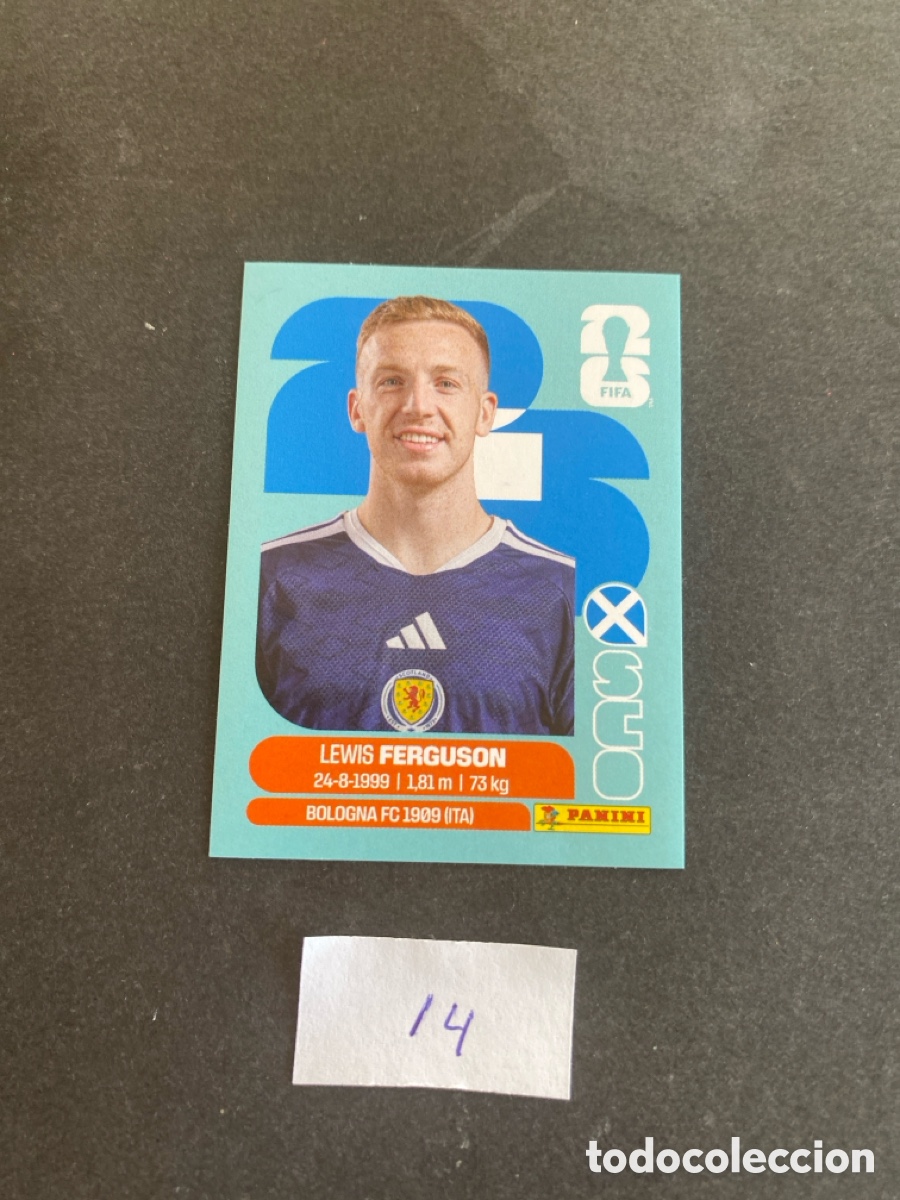 Cromos de F&uacute;tbol: Cromo Escocia Mundial 2026 N* 14 nuevo