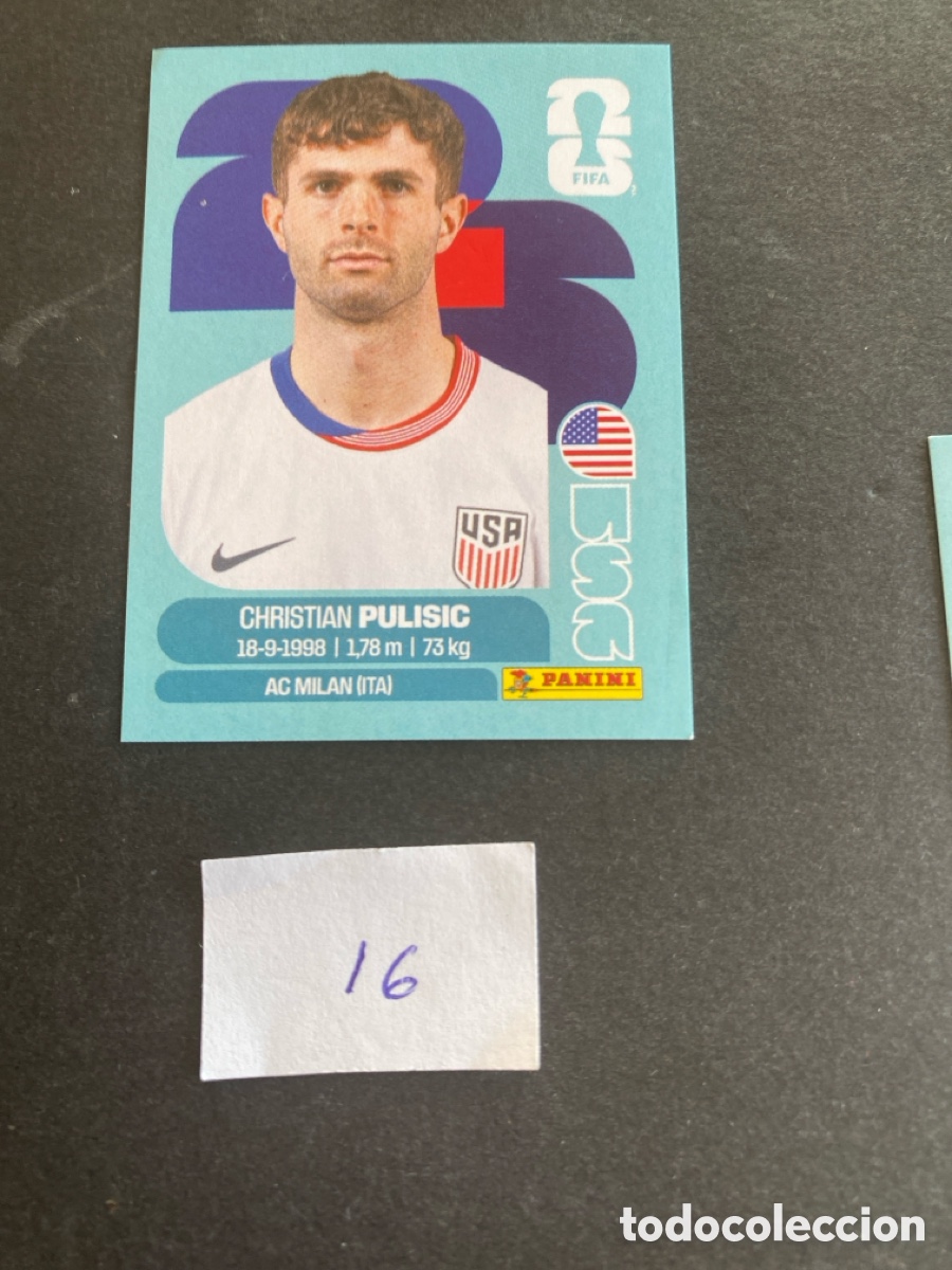 Cromos de F&uacute;tbol: Cromo USA Mundial 2026 N* 16 nuevo