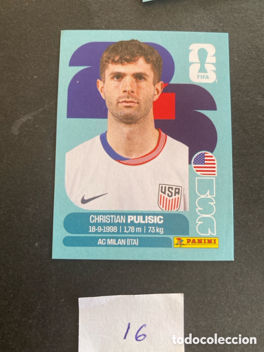 Cromos de F&uacute;tbol: Cromo USA Mundial 2026 N* 16 nuevo