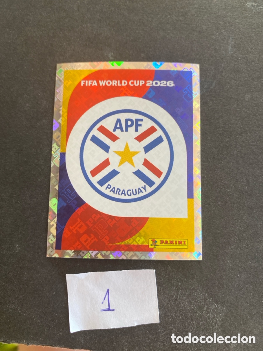 Cromos de F&uacute;tbol: Cromo Paraguay Mundial N* 1 nuevo
